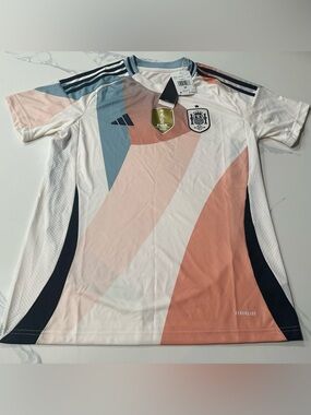 Spain Royal Spanish Football Federation Adidas Women’s Jersey Medium Retail $100